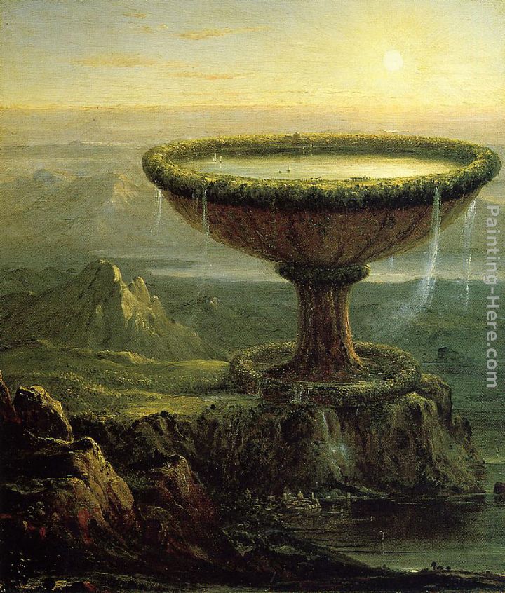 The Titan's Goblet painting - Thomas Cole The Titan's Goblet art painting